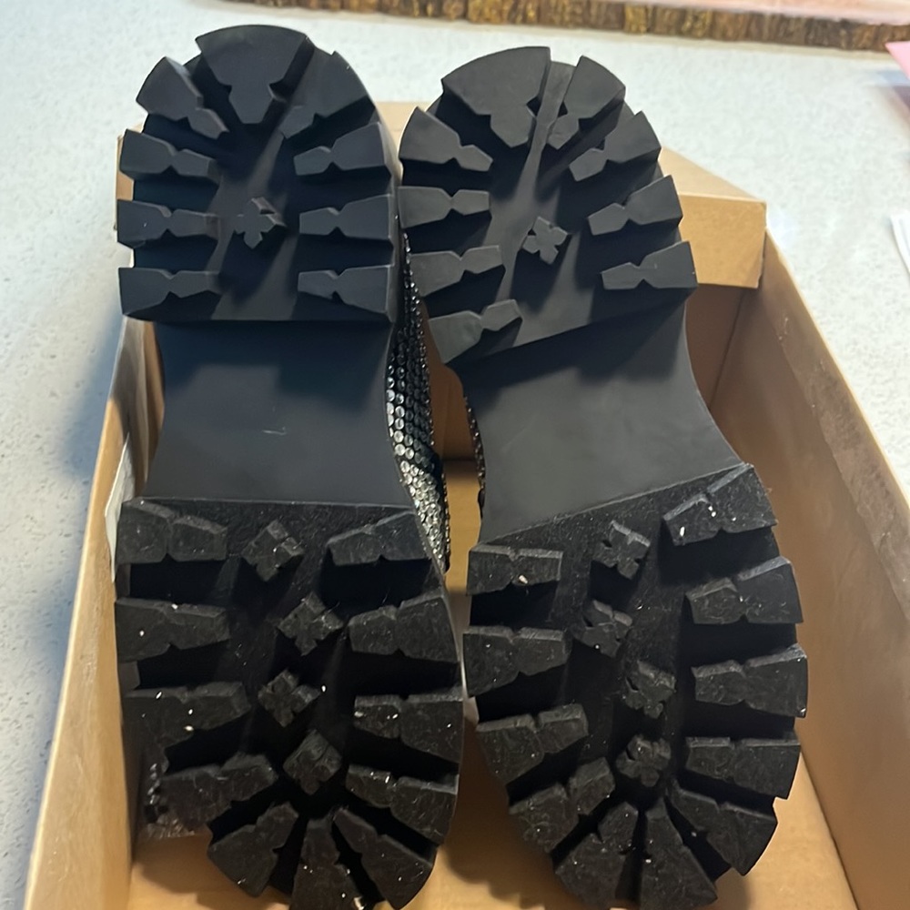 Steve Madden Rhinestone Loafers - Picture 5 of 6